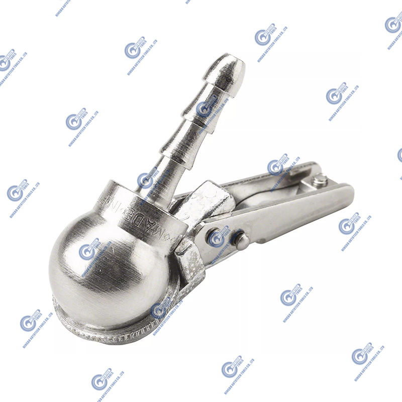 AC-06HD Standard Bore Ball Foot Air Chuck med klipp, 9mm slang Barb
